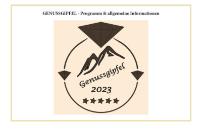 Genussgipfel Programm und allgemeine Informationen